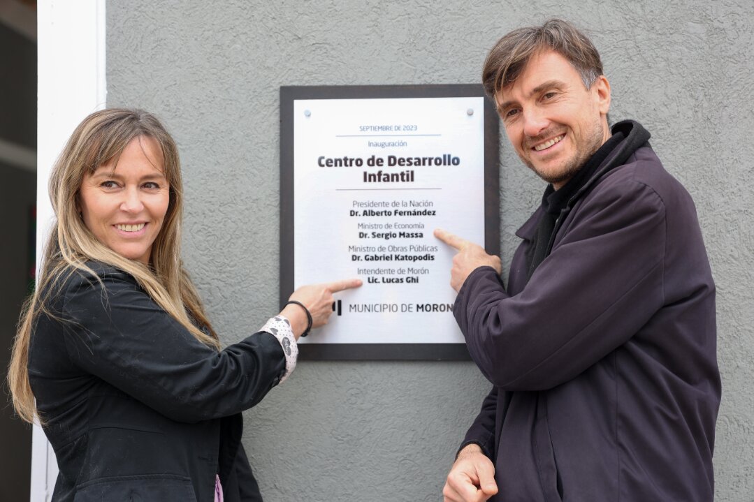 Di Tullio y Ghi recorrieron el nuevo Centro de Desarrollo Infantil Los Criollos